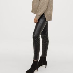 H&M MAMA faux leather leggings